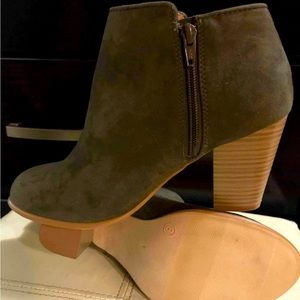 Olive Green Ankle boots